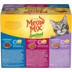 Meow Mix Seafood Selects Variety Pack Wet Cat Food -Furry Feast 100234 PT1. AC SS1800 V1674757944