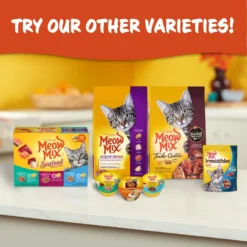 Meow Mix Tender Favorites Surf 'N Turf Variety Pack Cat Food Trays -Furry Feast 100241 PT6. AC SS1800 V1670940403