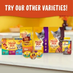 Meow Mix Savory Morsels Seafood Favorites Variety Pack Cat Food Trays -Furry Feast 100289 PT6. AC SS1800 V1670940398