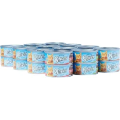 9 Lives Poultry & Beef Favorites Variety Pack Canned Cat Food -Furry Feast 100300 PT8. AC SS1800 V1682710705