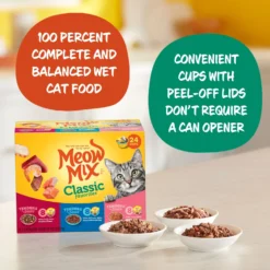 Meow Mix Classic Favorites Tenders In Sauce Variety Pack Wet Cat Food -Furry Feast 100332 PT3. AC SS1800 V1674768248