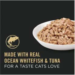 Purina Pro Plan Adult Ocean Whitefish & Tuna Entree In Sauce Canned Cat Food -Furry Feast 102299 PT2. AC SS1800 V1674495036