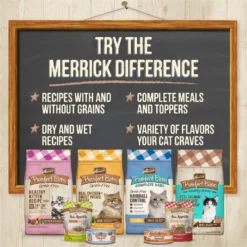Merrick Purrfect Bistro Kitten Dinner Grain-Free Canned Cat Food -Furry Feast 102342 PT6. AC SS1800 V1696265646