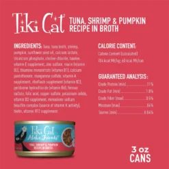 Tiki Cat Aloha Friends Tuna With Shrimp & Pumpkin Grain-Free Wet Cat Food -Furry Feast 102922 PT2. AC SS1800 V1657654927