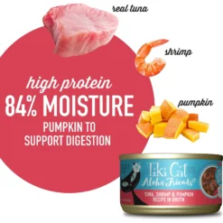 Tiki Cat Aloha Friends Tuna With Shrimp & Pumpkin Grain-Free Wet Cat Food -Furry Feast 102922 PT3. AC SS1800 V1651106788