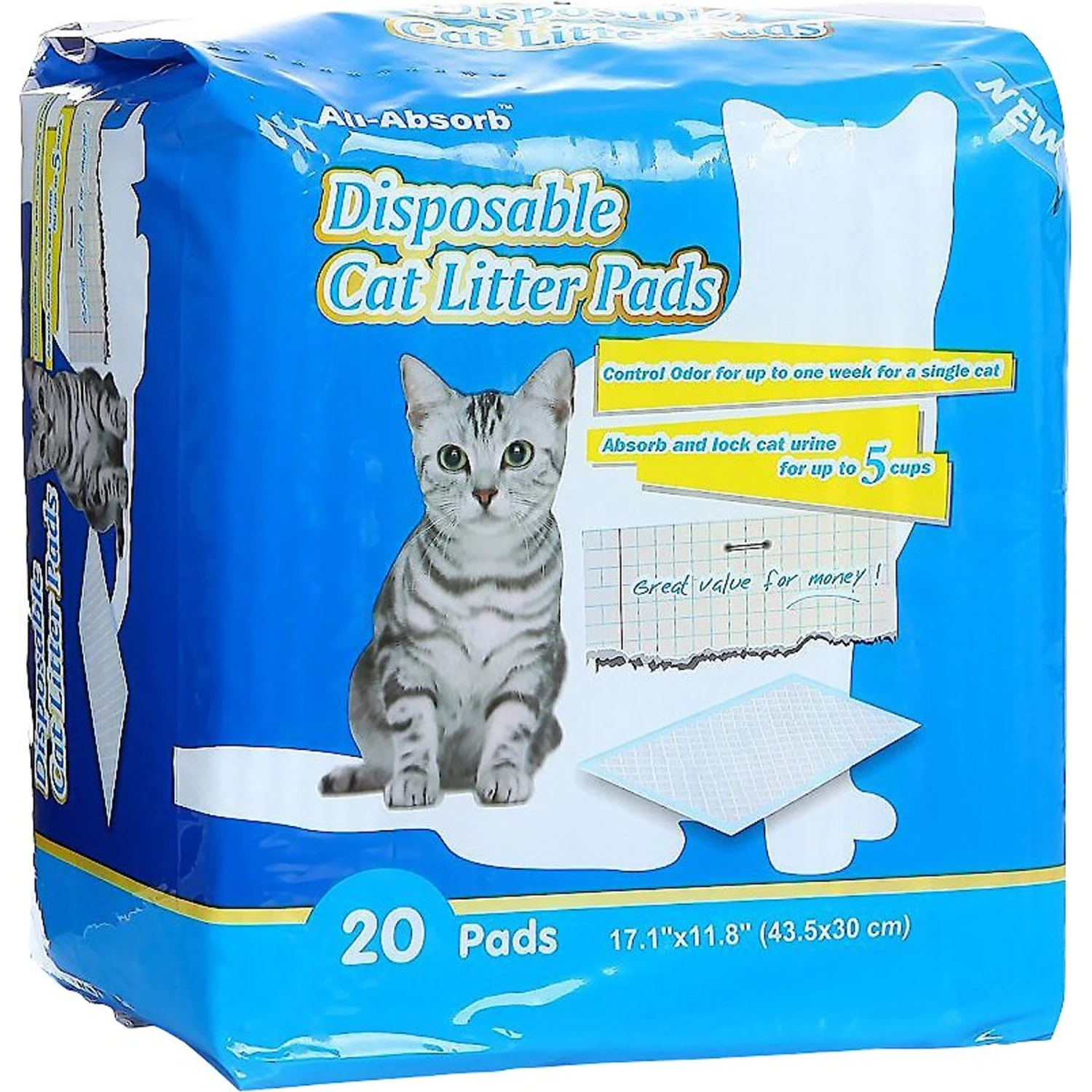 All-Absorb Disposable Cat Litter Pads 1 All-Absorb Disposable Cat Litter Pads