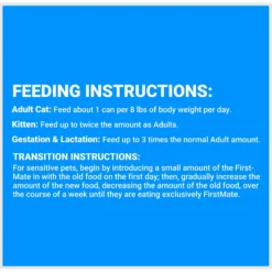 Firstmate 50/50 Turkey & Tuna Formula Grain-Free Canned Cat Food -Furry Feast 106644 PT7. AC SS1800 V1680639919