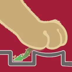 Petlinks Purrfect Paws Cat Litter Mat -Furry Feast 107646 PT6. AC SS1800 V1480625811