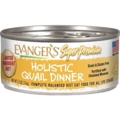 Evanger's Super Premium Quail Dinner Grain-Free Canned Cat Food