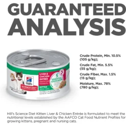 Hill's Science Diet Kitten Liver & Chicken Entree Canned Cat Food -Furry Feast 110297 PT6. AC SS1800 V1690566611