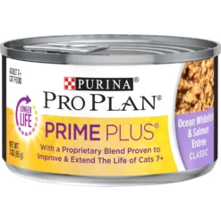 Purina Pro Plan Prime Plus Adult 7+ Ocean Whitefish & Salmon Entree Classic Canned Cat Food