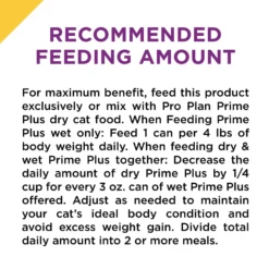Purina Pro Plan Prime Plus Adult 7+ Salmon & Tuna Entree Classic Canned Cat Food, 3-oz Can, Case Of 24 -Furry Feast 111107 PT8. AC SS1800 V1585863081