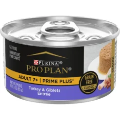 Best Seller 11 Purina Pro Plan Prime Plus Adult 7+ Turkey & Giblets Entree Classic Canned Cat Food