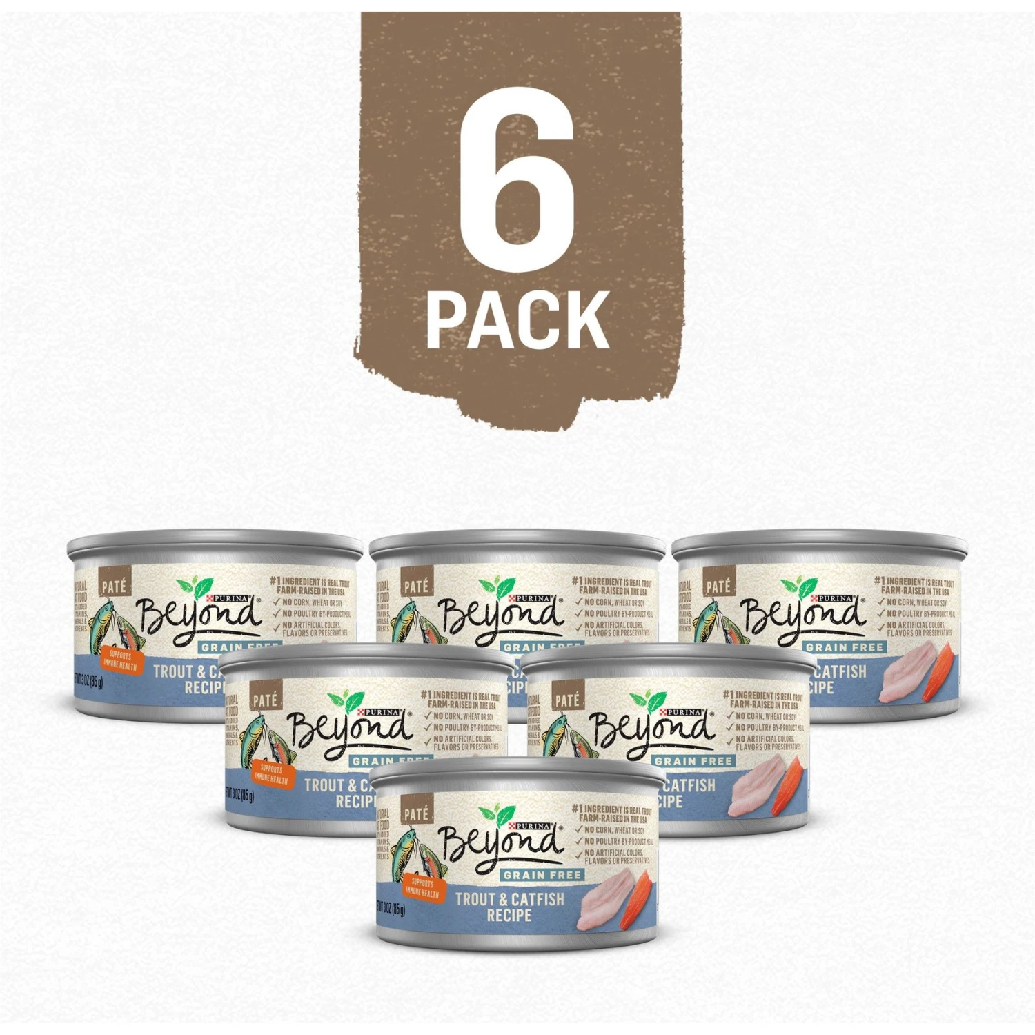 Purina Beyond Grain-Free Trout & Catfish Pate Recipe Canned Cat Food 2 Purina Beyond Grain-Free Trout & Catfish Pate Recipe Canned Cat Food - Image 2