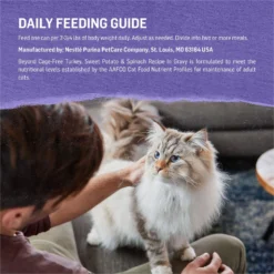 Purina Beyond Cage-Free Turkey, Sweet Potato & Spinach Recipe In Gravy Canned Cat Food -Furry Feast 112047 PT7. AC SS1800 V1700157926