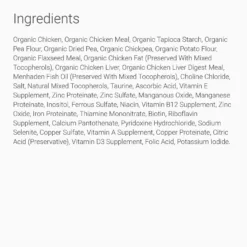 Tender & True Organic Chicken & Liver Recipe Grain-Free Dry Cat Food -Furry Feast 115334 PT5. AC SS1800 V1510701781