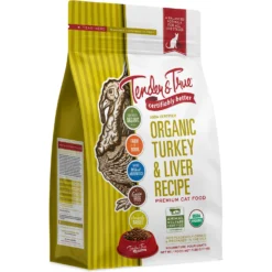Tender & True Organic Turkey & Liver Recipe Grain- Free Dry Cat Food