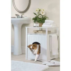 Merry Products Washroom Night Stand Multifunctional Litter Pan Cover 6 Merry Products Washroom Night Stand Multifunctional Litter Pan Cover -Furry Feast 118008 PT3. AC SS1800 V1491928153