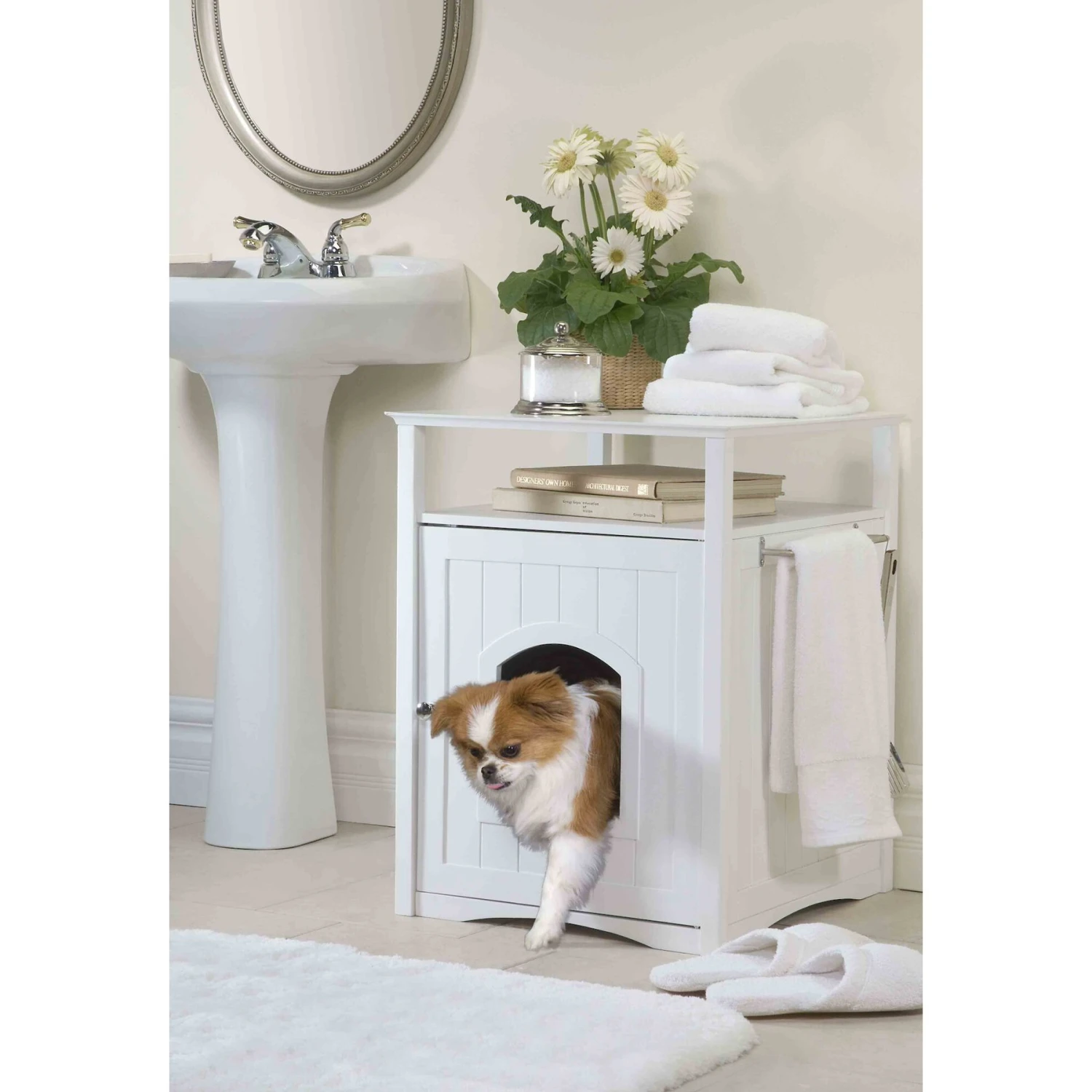 Merry Products Washroom Night Stand Multifunctional Litter Pan Cover 3 Merry Products Washroom Night Stand Multifunctional Litter Pan Cover - Image 3
