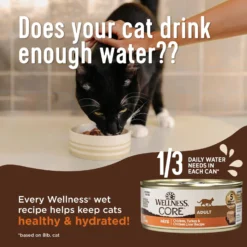 Wellness CORE Natural Grain-Free Turkey & Chicken Liver Pate Canned Kitten Food -Furry Feast 118868 PT3. AC SS1800 V1695846583