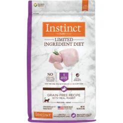 Instinct Limited Ingredient Diet Grain-Free Recipe With Real Rabbit Freeze-Dried Raw Coated Dry Cat Food