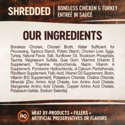Wellness CORE Signature Selects Shredded Boneless Chicken & Turkey Entree In Sauce Grain-Free Natural Canned Cat Food -Furry Feast 119859 PT3. AC SS1800 V1678387505