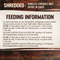 Wellness CORE Signature Selects Shredded Boneless Chicken & Beef Entree In Sauce Grain-Free Canned Cat Food -Furry Feast 119914 PT5. AC SS1800 V1678386701