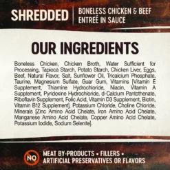 Wellness CORE Signature Selects Shredded Boneless Chicken & Beef Entree In Sauce Grain-Free Canned Cat Food -Furry Feast 119914 PT6. AC SS1800 V1621987044