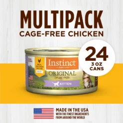 Instinct Kitten Grain-Free Pate Real Chicken Recipe Natural Wet Canned Cat Food -Furry Feast 122351 PT5. AC SS1800 V1681224721