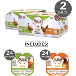 Nutro Perfect Portions Grain-Free Real Turkey & Real Chicken Pate Recipe Variety Pack Adult Wet Cat Food Trays -Furry Feast 128567 PT3. AC SS1800 V1702678672