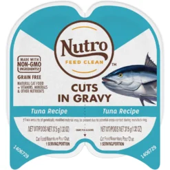 Nutro Perfect Portions Grain-Free Cuts In Gravy Tuna Recipe Adult Wet Cat Food Trays