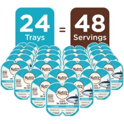 Nutro Perfect Portions Grain-Free Cuts In Gravy Tuna Recipe Adult Wet Cat Food Trays -Furry Feast 128577 PT3. AC SS1800 V1702678414