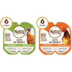 Nutro Perfect Portions Grain-Free Real Turkey & Real Chicken Cuts In Gravy Recipe Variety Pack Adult Wet Cat Food Trays -Furry Feast 128587 PT2. AC SS1800 V1702678352