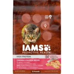 Iams ProActive Health High Protein Chicken & Salmon Recipe Dry Cat Food