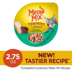 Meow Mix Tenders In Sauce With Real Chicken & Liver Wet Cat Food -Furry Feast 130526 PT2. AC SS1800 V1674772442