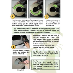 Litter Spinner Cat Litter Box For Small Cats -Furry Feast 130792 PT7. AC SS1800 V1536930432