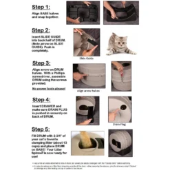 Litter Spinner Cat Litter Box For Small Cats -Furry Feast 130792 PT8. AC SS1800 V1536930415