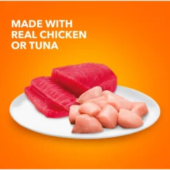 Iams Perfect Portions Healthy Adult Variety Pack Chicken & Tuna Recipe Pate Grain-Free Wet Cat Food Trays -Furry Feast 131327 PT4. AC SS1800 V1626815817