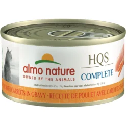 Almo Nature HQS Complete Chicken Recipe With Carrots Grain-Free Canned Cat Food