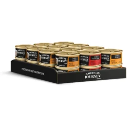 American Journey Pate Poultry & Beef Variety Pack Grain-Free Canned Cat Food -Furry Feast 133907 PT3. AC SS1800 V1691676796