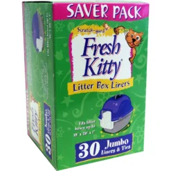 Fresh Kitty Jumbo Litter Box Liners & Ties