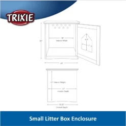 TRIXIE Wooden Cat Home & Litter Box Cover -Furry Feast 139642 PT2. AC SS1800 V1685977236