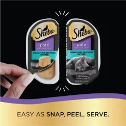 Sheba Perfect Portions Seafood Pate Variety Pack Grain-Free Adult Wet Cat Food Trays -Furry Feast 140273 PT3. AC SS1800 V1626816418