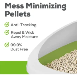 Purina Tidy Cats Hooded Litter Box System, Breeze Hooded System Starter Kit Litter Box, Litter Pellets & Pads -Furry Feast 141405 PT2. AC SS1800 V1700160835