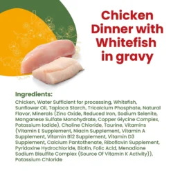 Almo Nature HQS La Cucina Chicken With Whitefish Grain-Free Cat Food Pouches -Furry Feast 141494 PT3. AC SS1800 V1639525609