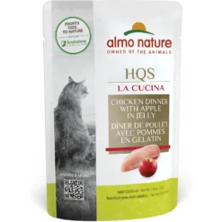 Almo Nature HQS La Cucina Chicken With Apple Grain-Free Cat Food Pouches