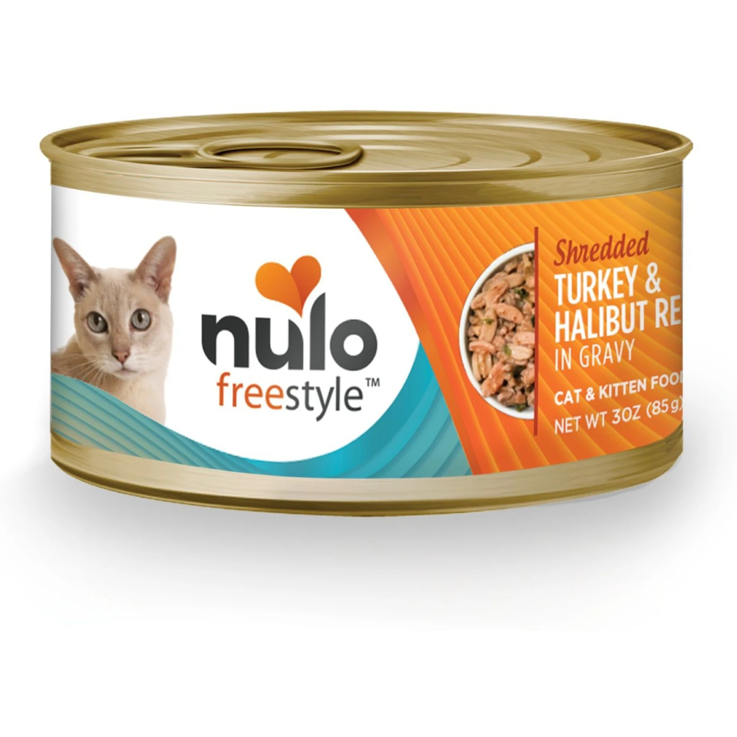 Nulo Freestyle Shredded Turkey & Halibut In Gravy Grain-Free Canned Cat Food 2 Nulo Freestyle Shredded Turkey & Halibut In Gravy Grain-Free Canned Cat Food - Image 2