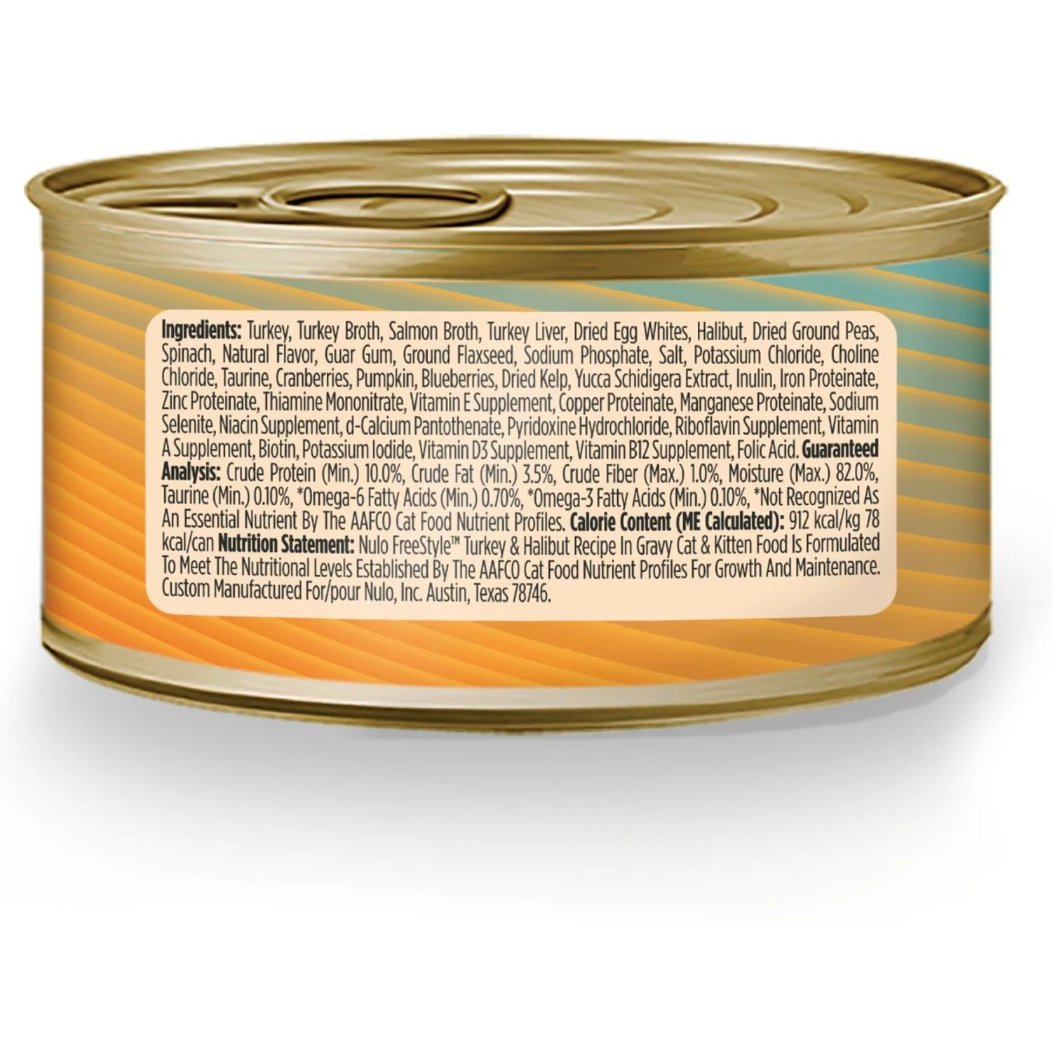 Nulo Freestyle Shredded Turkey & Halibut In Gravy Grain-Free Canned Cat Food 4 Nulo Freestyle Shredded Turkey & Halibut In Gravy Grain-Free Canned Cat Food - Image 4