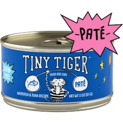 Tiny Tiger Pate Whitefish & Tuna Recipe Grain-Free Canned Cat Food
