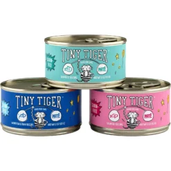 Tiny Tiger Pate Seafood Recipes Variety Pack Grain-Free Canned Cat Food -Furry Feast 141885 PT1. AC SS1800 V1534972764